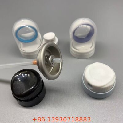 제어 된 출력 기술, 막히지 않는 노즐 및 360도 작동과 함께 에어로졸 자외선 차단 스프레이 밸브
