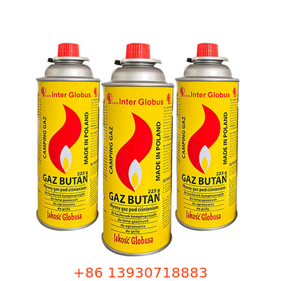 바베큐 가스 스토브를 위한 65mm 생철판 휴대용 부탄 가스 용기