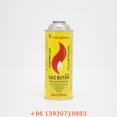 400ml 휴대용 가스 스토브 용기 소형 부탄 가스 병 65mm