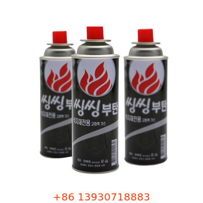 야외 활동 227g 휴대용 부탄 가스 실린더 양철 물질