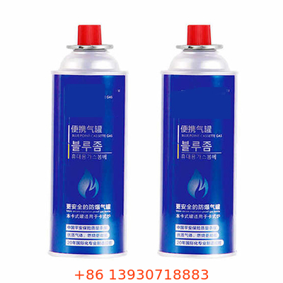 리필러블 야영시킨 Bbq 가스용기 400 밀리람베르트 능력 65 밀리미터 지름 220g 중량