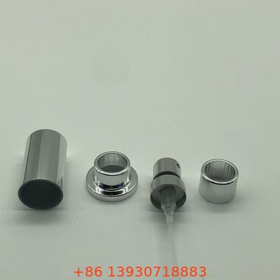 정밀하게 설계된 은색 향수 펌프, 일관된 제어 미스트 방지 금속 마감