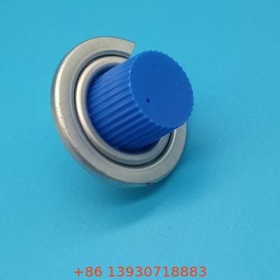 High-Precision Refillable Gas Canister Valve for Beverage Carbonation Systems with Integrated Pressure Gauge