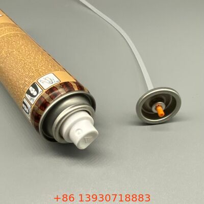 잔류 없는 성능과 360도 작동 건조 샴푸를 위한 초미세 안개 노즐 에어로졸 스프레이 밸브