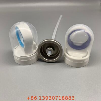 태양 보호 스프레이를 위해 위생적인 덮개 누출 방지 밀폐 및 360도 작동을 가진 자외선 차단 에어로졸 밸브