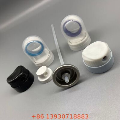 연속 스프레이 자외선 차단제 적용을 위한 안전 커버가 있는 자외선 차단제 에어로졸 밸브