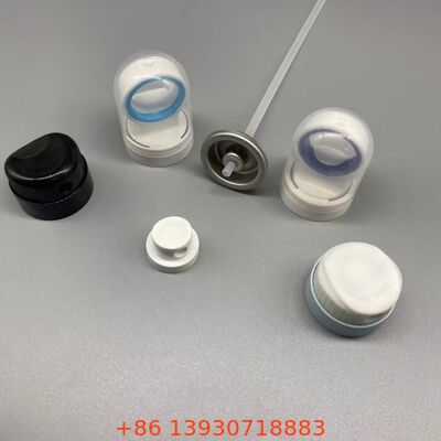 제어 된 출력 기술, 막히지 않는 노즐 및 360도 작동과 함께 에어로졸 자외선 차단 스프레이 밸브