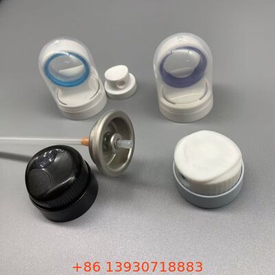 제어 된 출력 기술, 막히지 않는 노즐 및 360도 작동과 함께 에어로졸 자외선 차단 스프레이 밸브