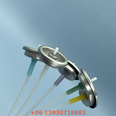 1 인치 미터 에어로졸 밸브 정밀한 투여를 위해 조정 스프레이 속도 및 사용자 정의 액추에이터 색상