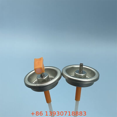 조절 가능한 분사율과 맞춤형 액추에이터 색상을 갖춘 정밀 1인치 계량 에어로졸 밸브