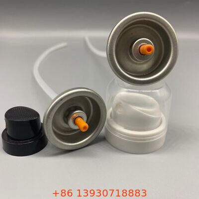 표적 뿌리 적용을 위한 액추에이터가 있는 드라이 샴푸 에어로졸 밸브