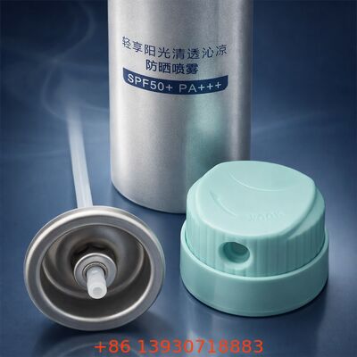 Aerosol Sunscreen Spray Valve with Even Mist Atomization for Non-Greasy Coverage and Leak-Proof Seal