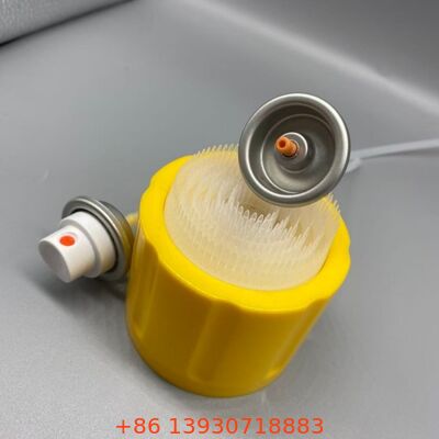 1 Inch Foam Cleaner Aerosol Valve with Integrated Brush Cap for Car Interior Cleaning Spray