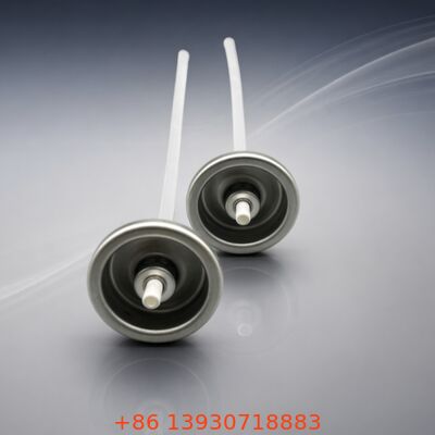 드라이 샴푸용 주석 도금 분말 미스트 에어로졸 밸브 (직립 또는 역립 사용 및 알코올 기반 제형)