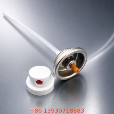 1인치 폼 에어로졸 밸브 어셈블리 (금속 + 플라스틱 부품 포함, 57mm / 65mm 캡 옵션)