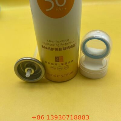 360도 가동, 누출 방지 밀봉, SPF 및 자외선 보호 를 위한 막지 않는 노즐 을 가진 선스크린 스프레이 에어로솔 밸브