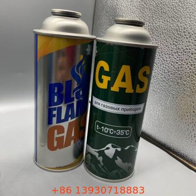 캠핑 오븐 및 야외 요리를 위한 프리미엄 틴플릿 65mm 재충전 가능한 부탄 가스 카트리지는