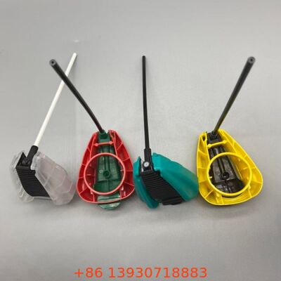 누수 방지 잠금 장치, 통합 연장 튜브 및 인체공학적 손가락 제어 기능이 있는 에어로졸 접이식 트리거 액추에이터