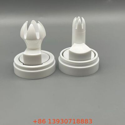 고정밀 크림 디스펜싱 캡, 에어로졸 스프레이 액추에이터, 식품 및 화장품 에어로졸 포장용 주석 캔 노즐 피팅