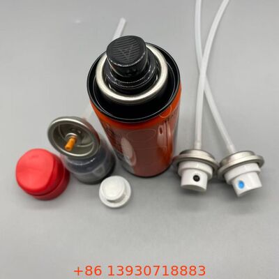정확 한 안개, 막히지 않는 노즐, 화학물질 저항성 디자인 을 가진 신뢰성 있는 머리 접착 스프레이 에어로졸 밸브