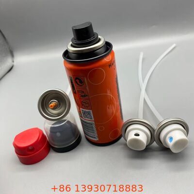 정밀 안개 막기 방지 노즐 화학 저항성 에어로졸 스프레이 밸브 헤어 접착제