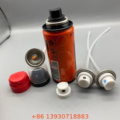 정확 한 안개, 막히지 않는 노즐, 화학물질 저항성 디자인 을 가진 신뢰성 있는 머리 접착 스프레이 에어로졸 밸브